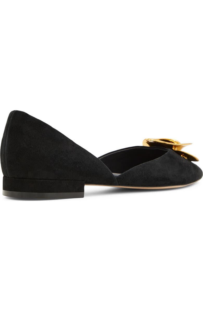 Ted Baker London Emma Rose Half d'Orsay Pointed Toe Leather Flat, Alternate, color,