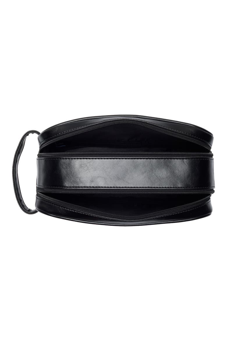Double Zip Travel Dopp Kit, Alternate, color, BLACK