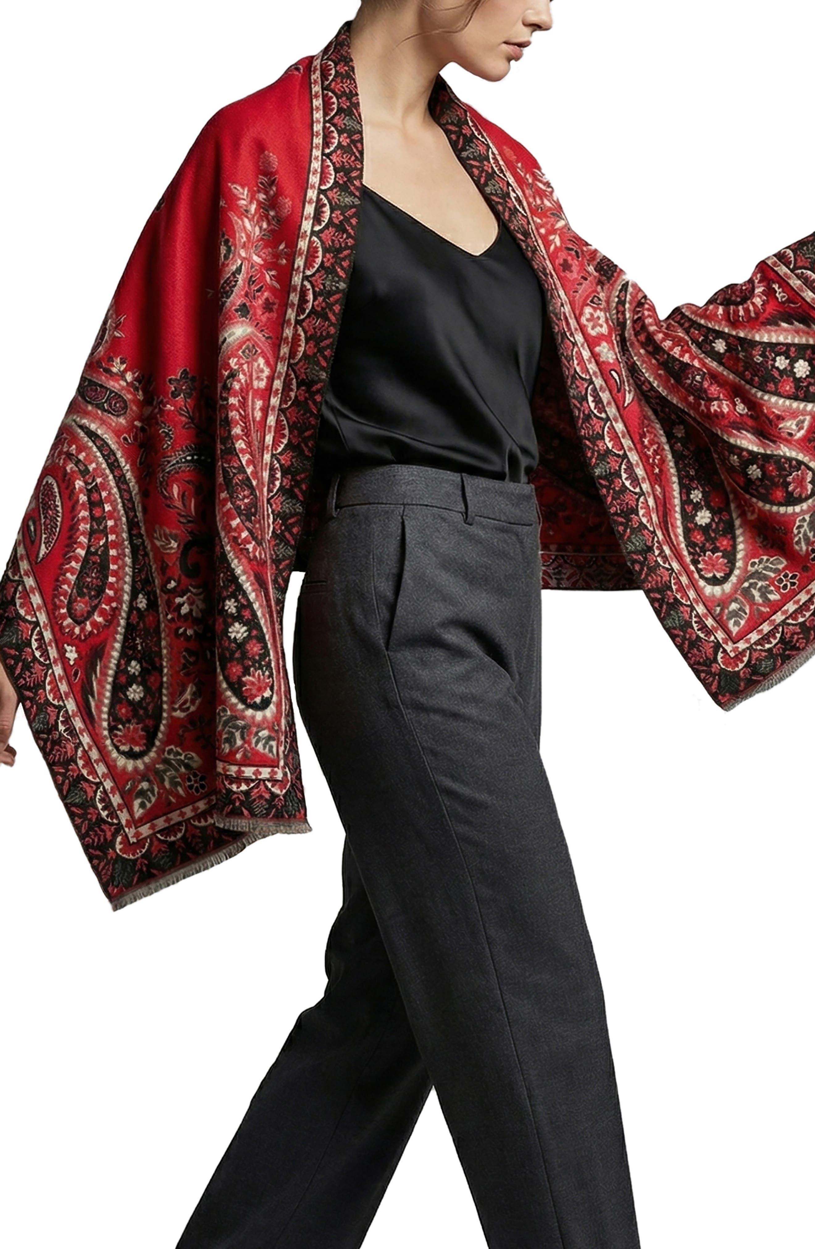 SAACHI Paisley Print Bandana Scarf