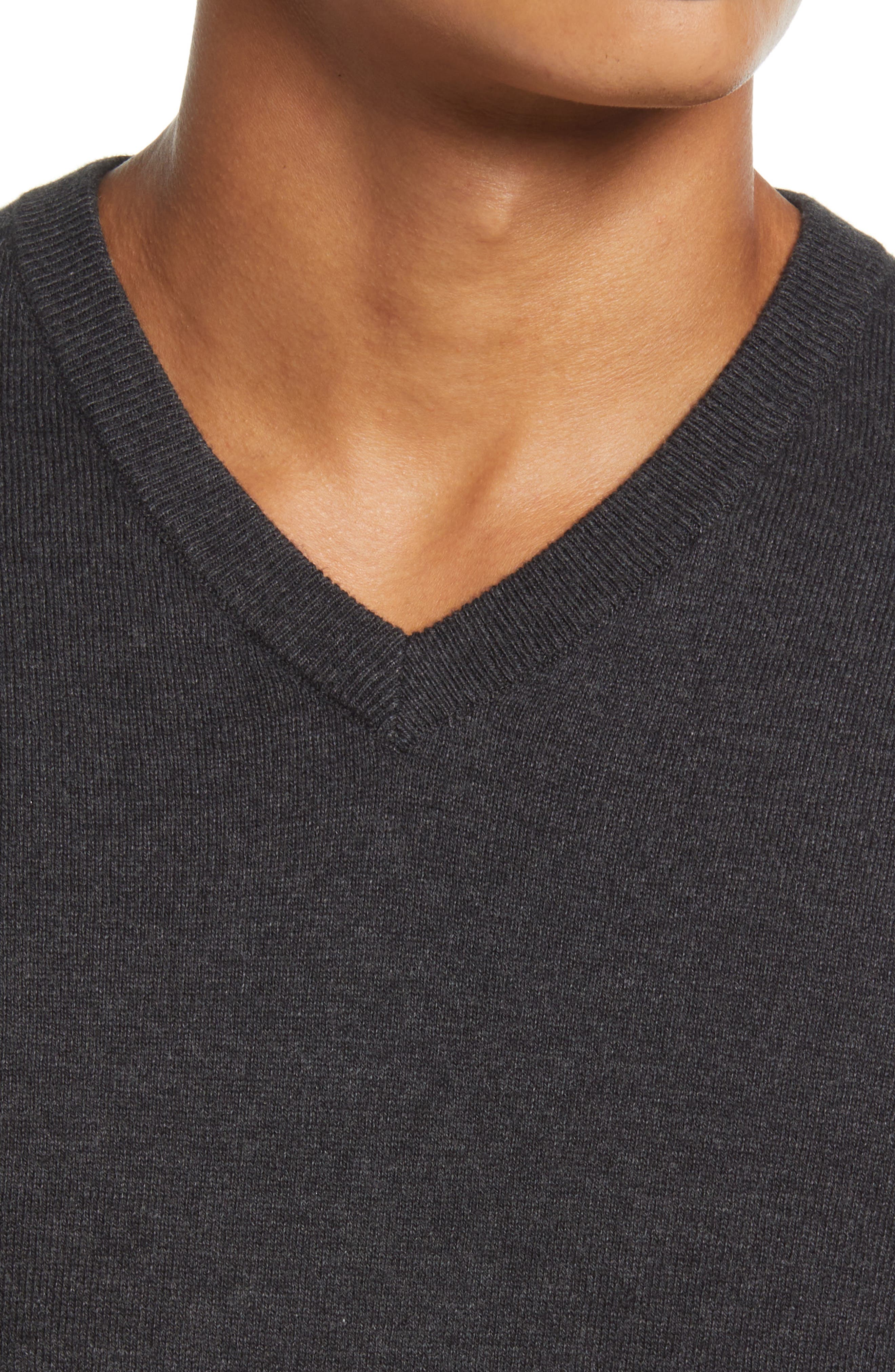 Nordstrom Men's Shop Cotton & Cashmere V-Neck Sweater | Nordstrom