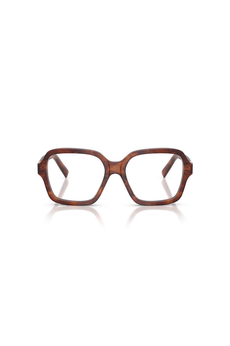 52mm Square optical glasses, Alternate, color, Brown
