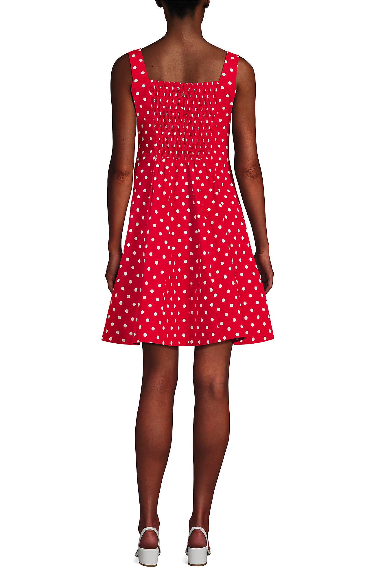 Princess Seam Poplin Above the Knee Dress - image 2