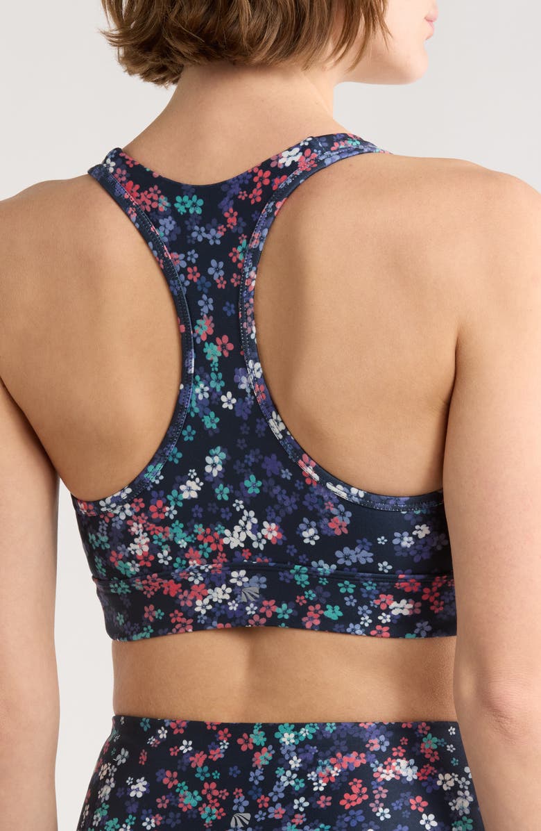 MARIKA Rubina Racerback Sports Bra, Alternate, color, Eclipse Ditsy Scattered