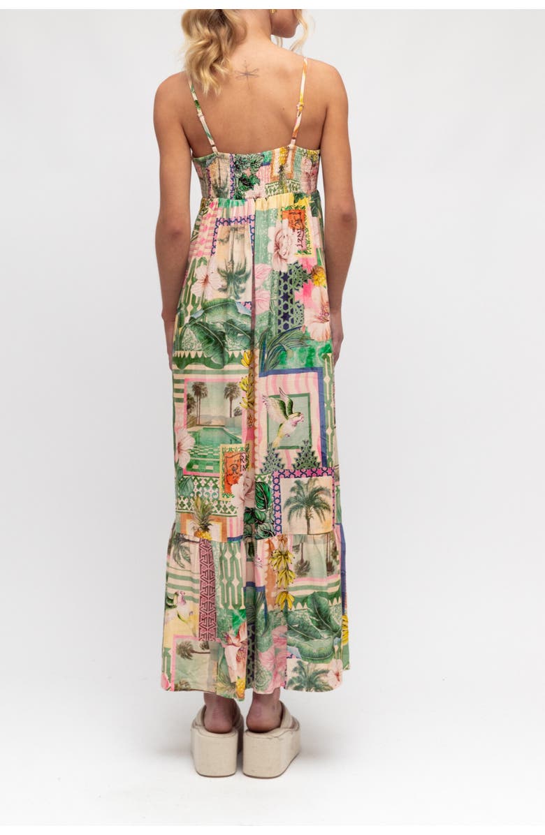 PAPER HEART San Paulo Maxi Dress, Alternate, color, Green