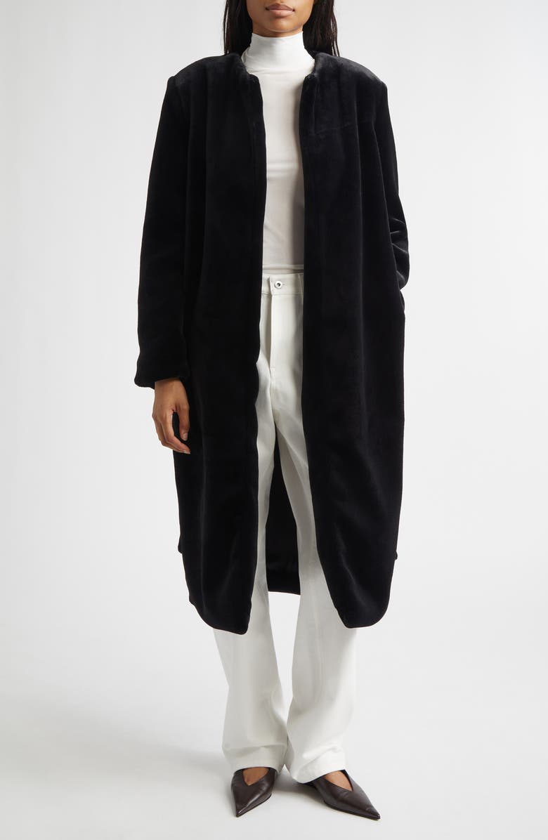 GIA STUDIOS Bellus Velvet Coat, Alternate, color, Black