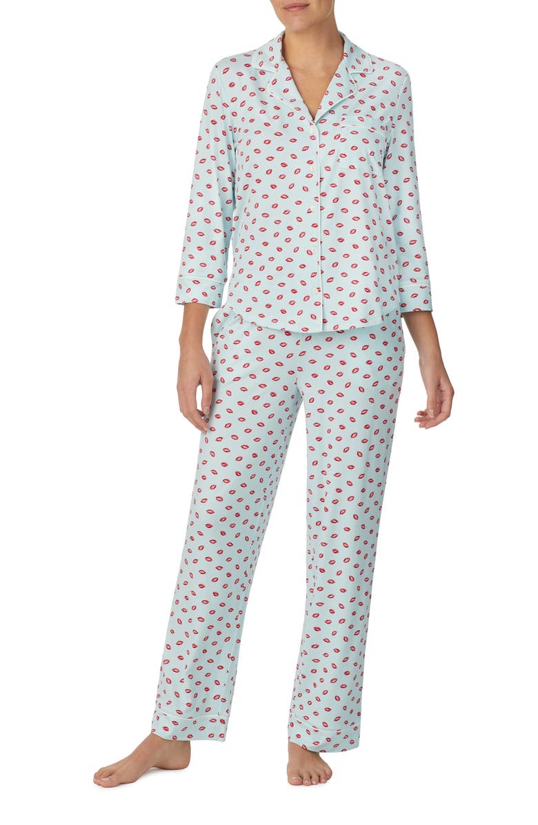 Kate Spade New York print pajamas, Main, color, 