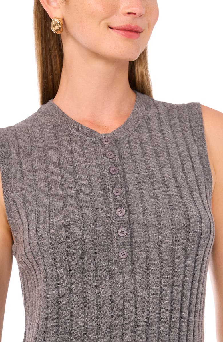 Halogen<sup>®</sup> Button Sweater Tank, Alternate, color, Gravel Gray