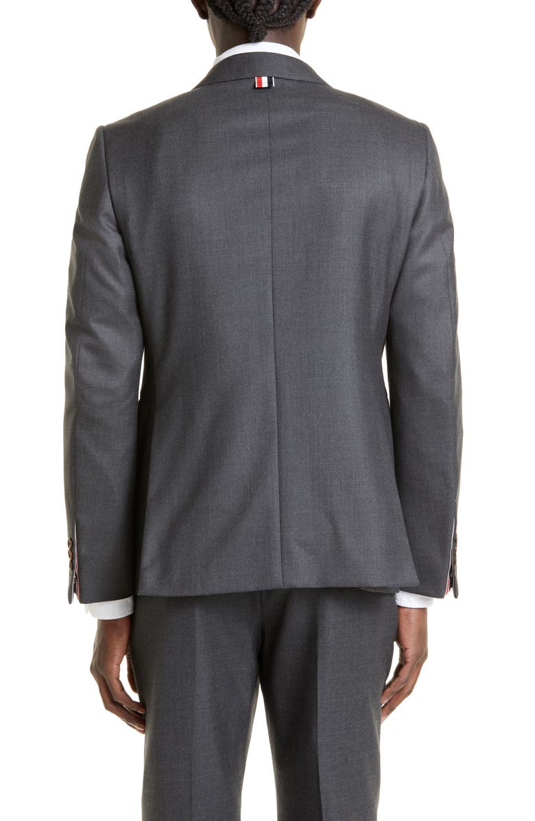 Thom Browne Fit 1 Super 120s Wool Twill Sport Coat, Alternate, color, Dark Grey
