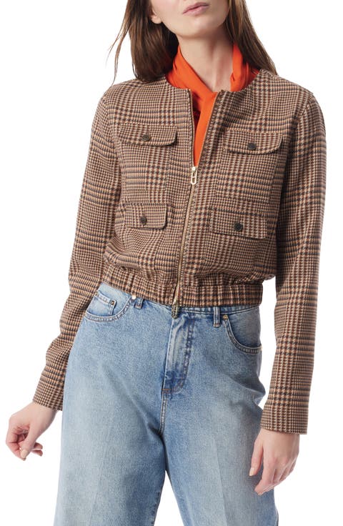 Lena Check Zip-Up Jacket