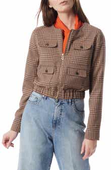 DO by Dee Ocleppo Lena Check Zip-Up Jacket