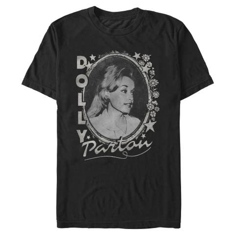 Men's Distressed Stars Portrait Short Sleeve T-Shirt