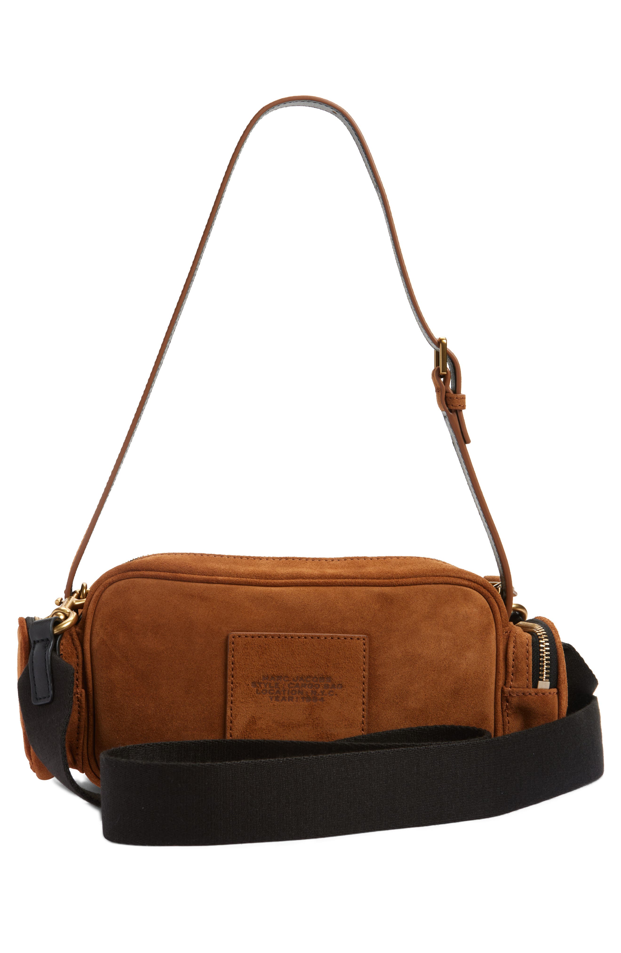 Marc Jacobs The Cargo Suede Shoulder Bag, Alternate, color, 