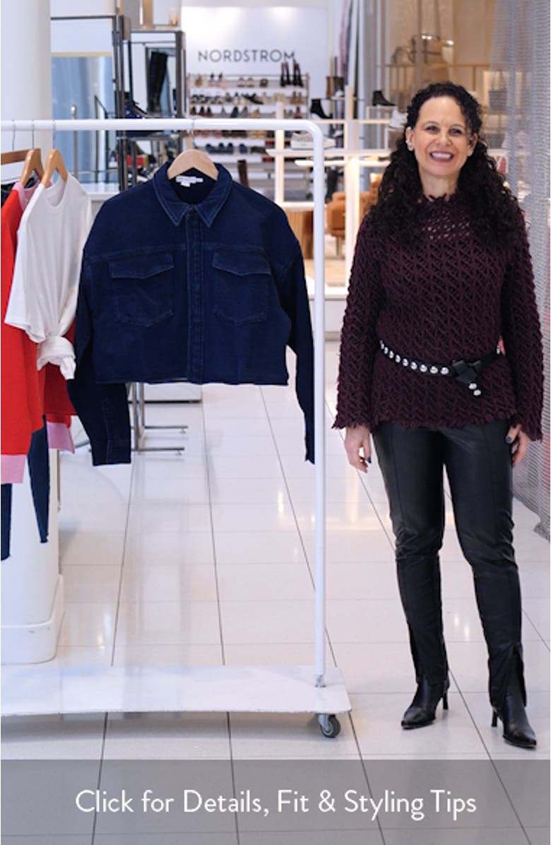 Jeanius Crop French Terry Jacket, sales video thumbnail