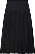 MCM Short Triple Box Pleated Elastic Waist Maternity Skirt