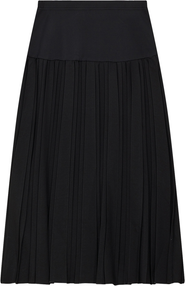MCM Short Triple Box Pleated Elastic Waist Maternity Skirt
