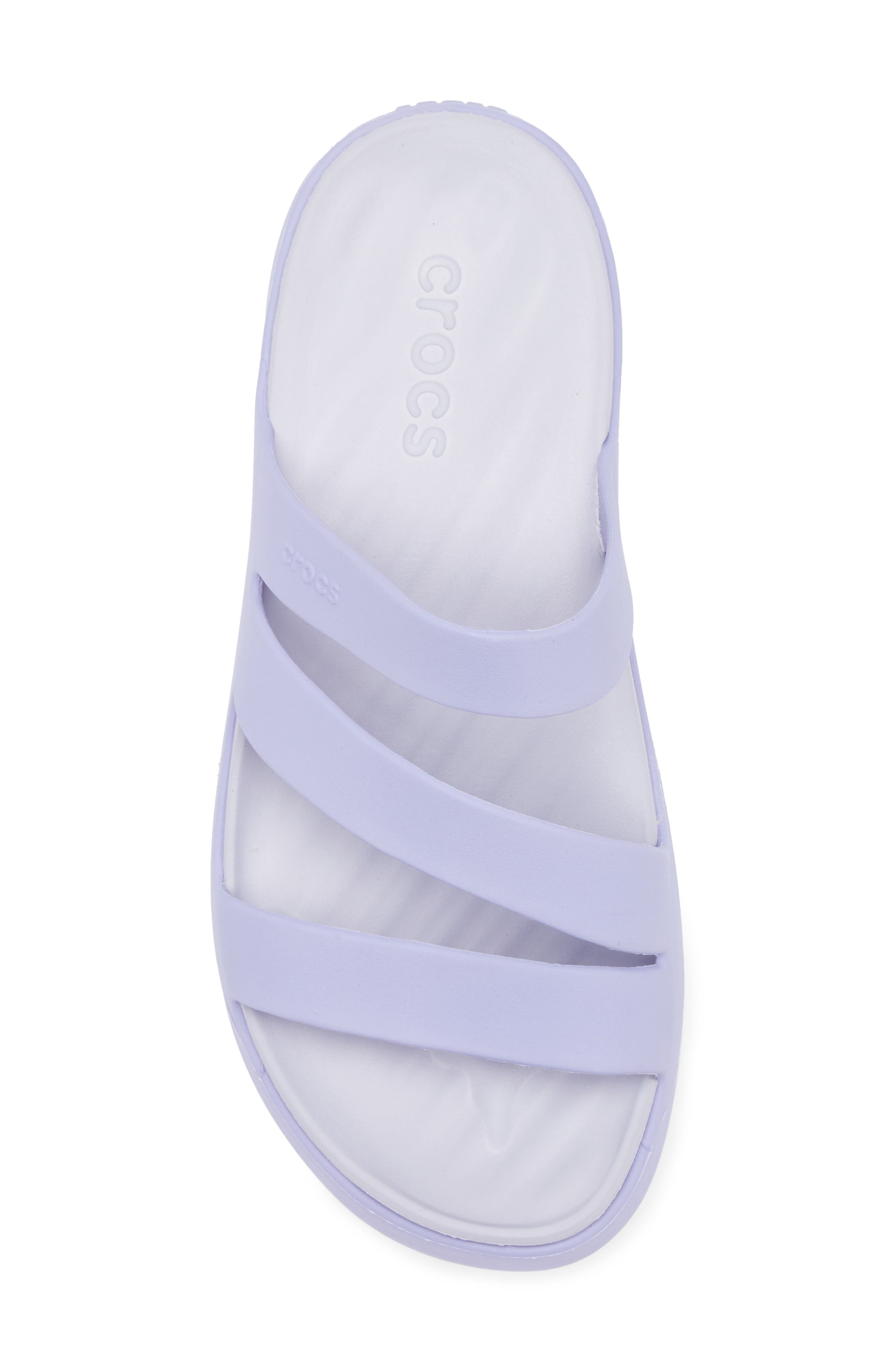 CROCS Getaway Waterproof Strappy Slide Sandal, Alternate, color, Mystic Purple