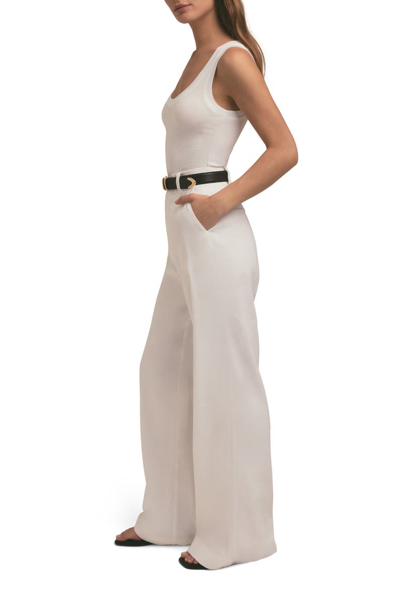 The Jones Linen Blend Wide Leg Pants, Alternate, color, BRIGHT WHITE