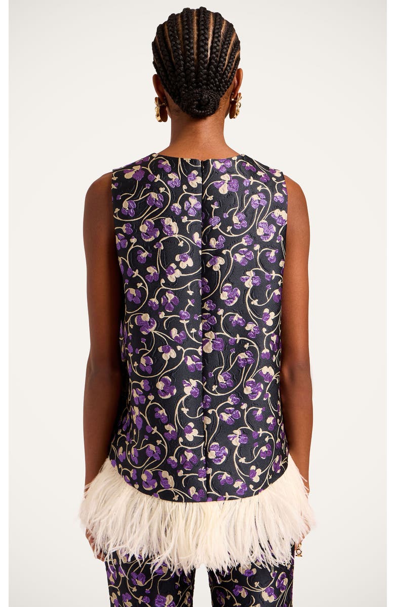 La DoubleJ La Scala Top, Alternate, color, Honeysuckle Jacquard Black