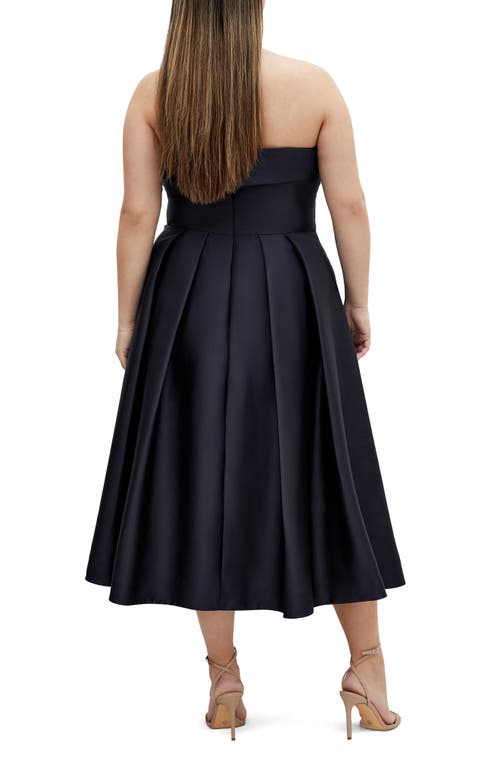 City Chic Tiffany Strapless Fit & Flare Dress