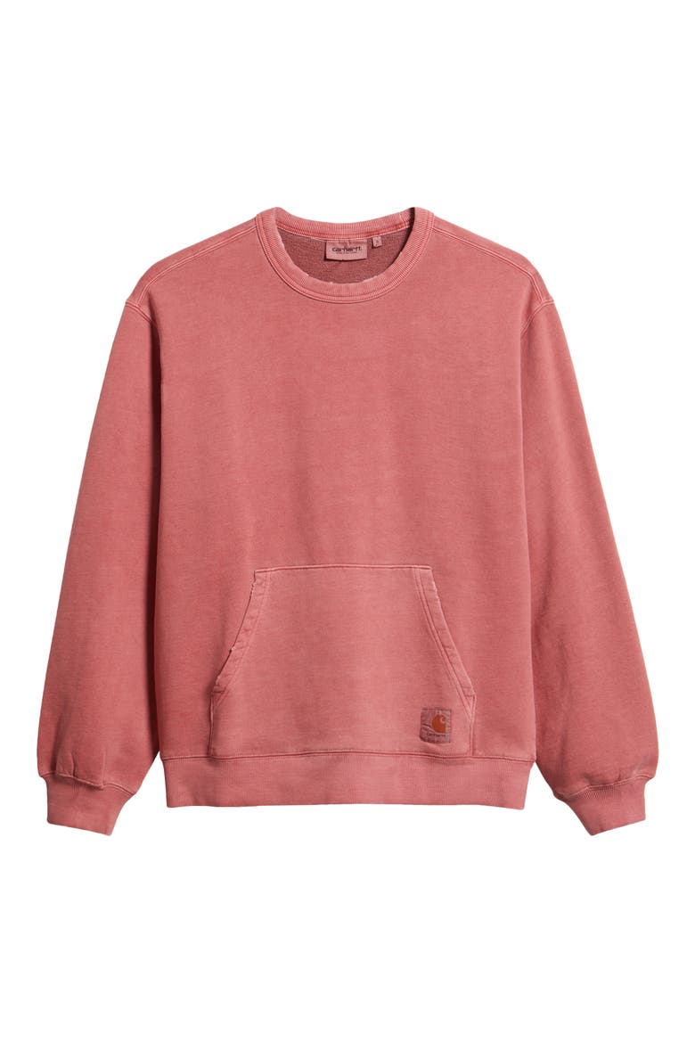 Torion Distressed Sweatshirt, Alternate, color, MARSALA (GRIND WASH)
