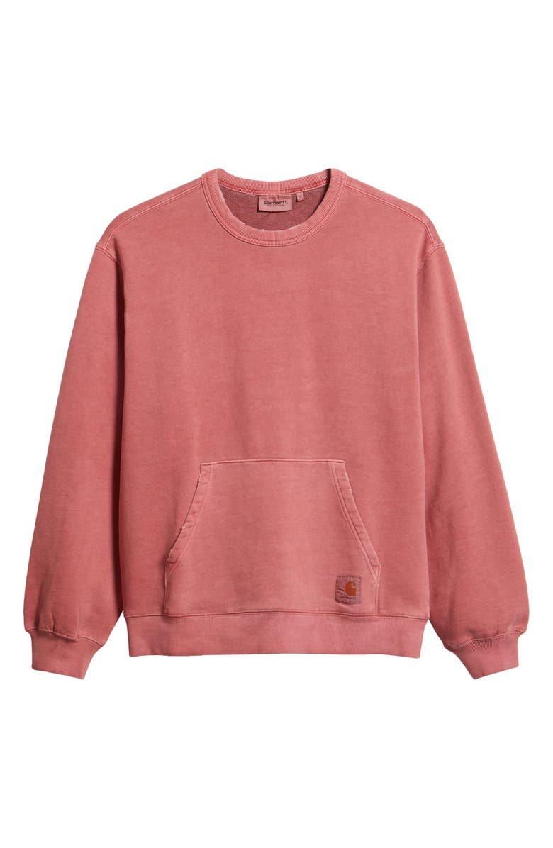 Carhartt Work In Progress Torion Distressed Sweatshirt, Alternate, color, Marsala (Grind Wash)