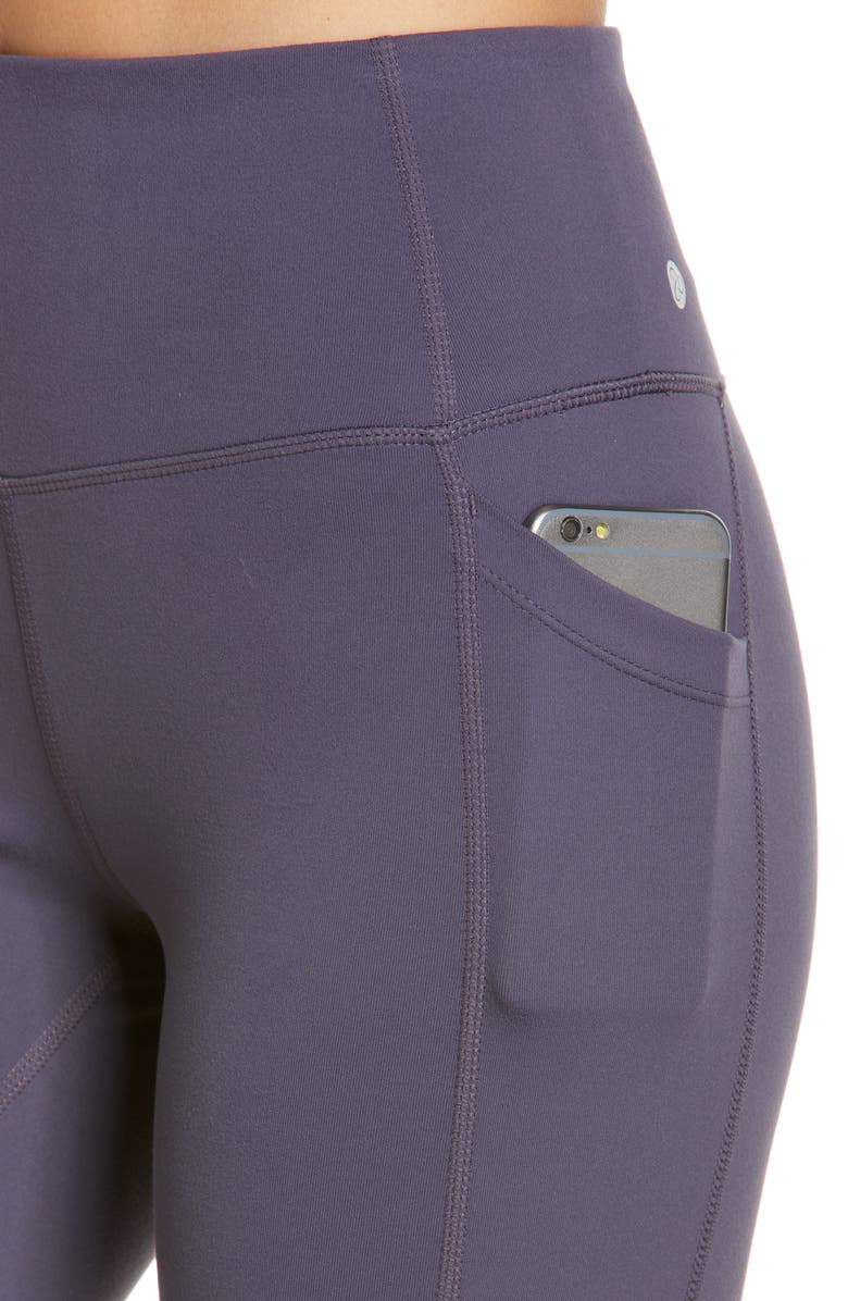 Zella Live In High Waist Pocket Crop Leggings, Alternate, color,
