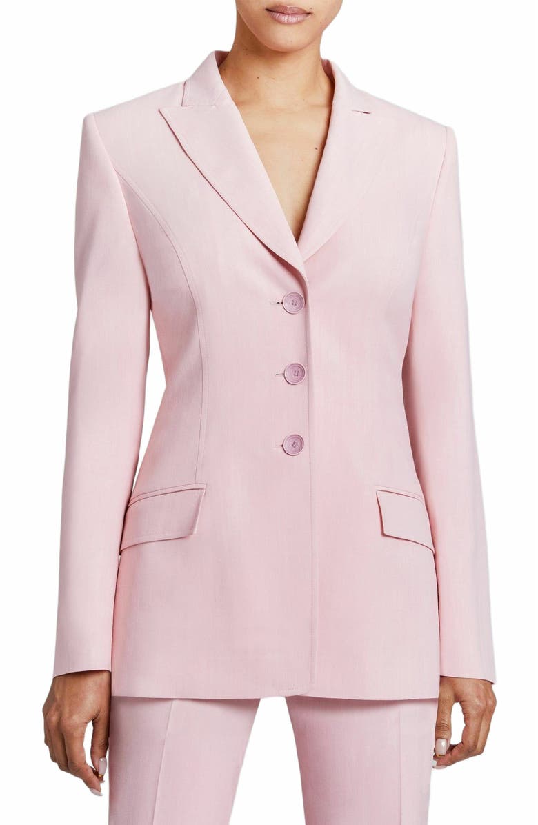 Santorelli FREYA Twill Jacket in Crepe Weft Stretch, Main, color, 