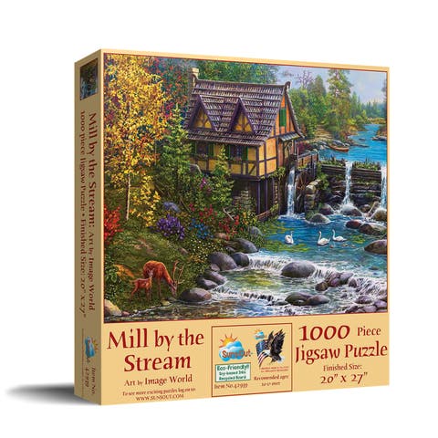 Mill by the Stream 1000 piece Jigsaw Puzzle for Adults