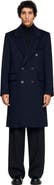 SANDRO Double-breasted wool coat