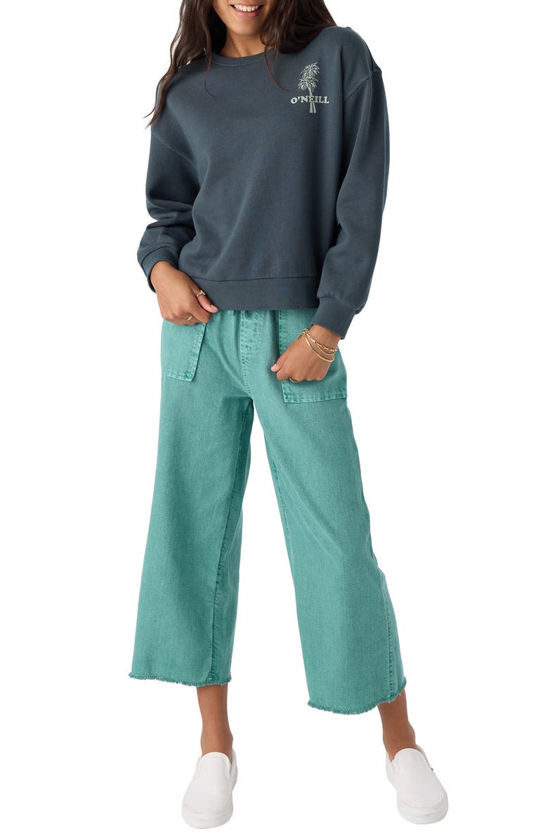 O'Neill Kids' Ana Graphic Sweatshirt, Alternate, color, Slate