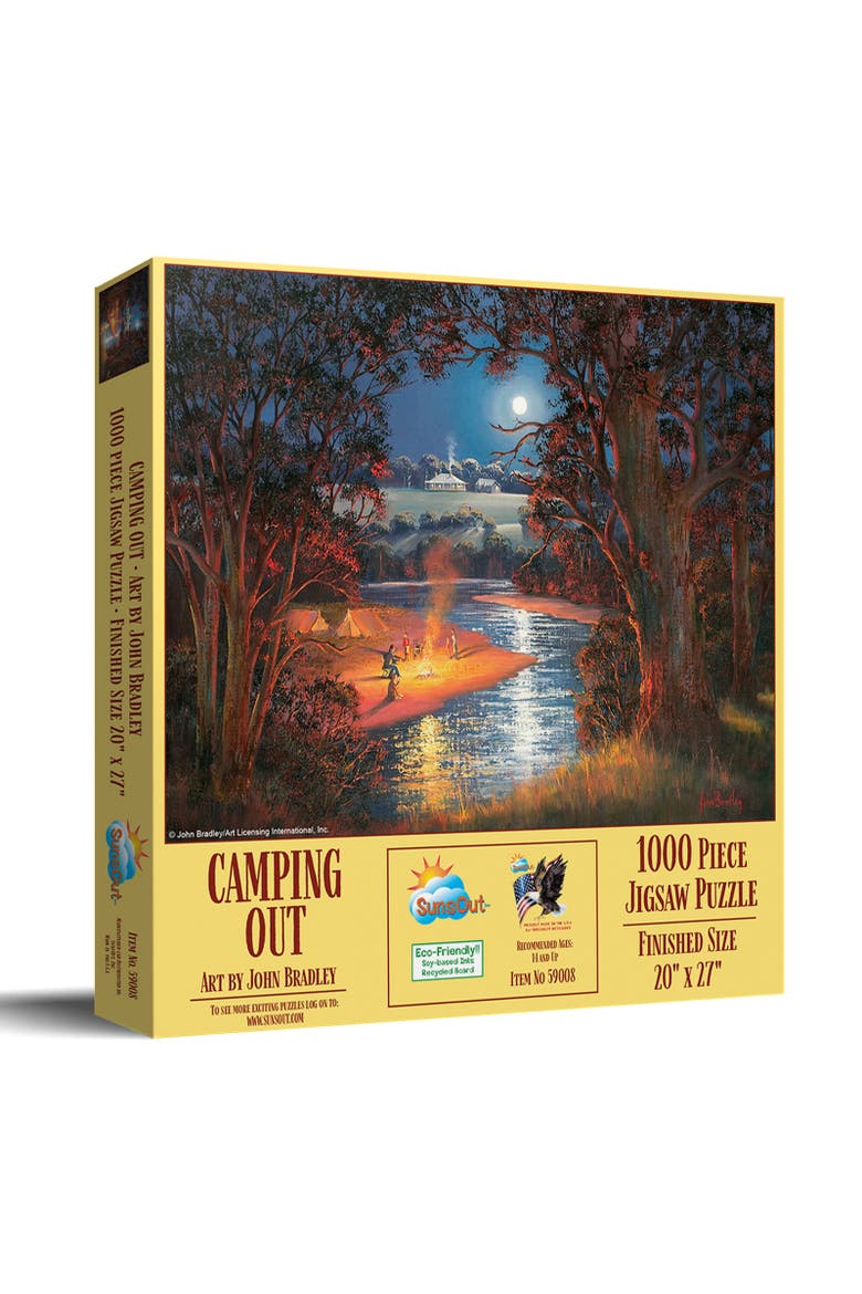 Camping Out 1000 piece Jigsaw Puzzle for Adults, Main, color, Multicolor