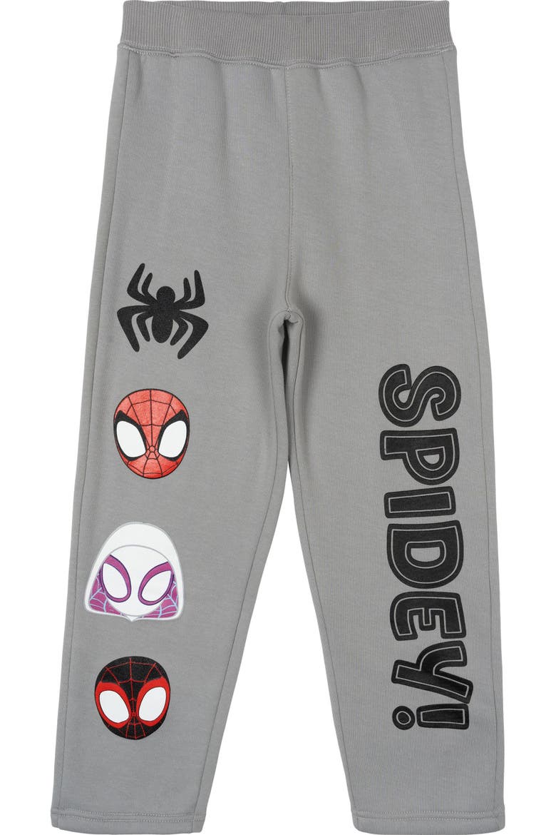 Spidey and His Amazing Friends 2-Piece T-Shirt and Fleece Pants Set, Alternate, color, Cool Gray Red