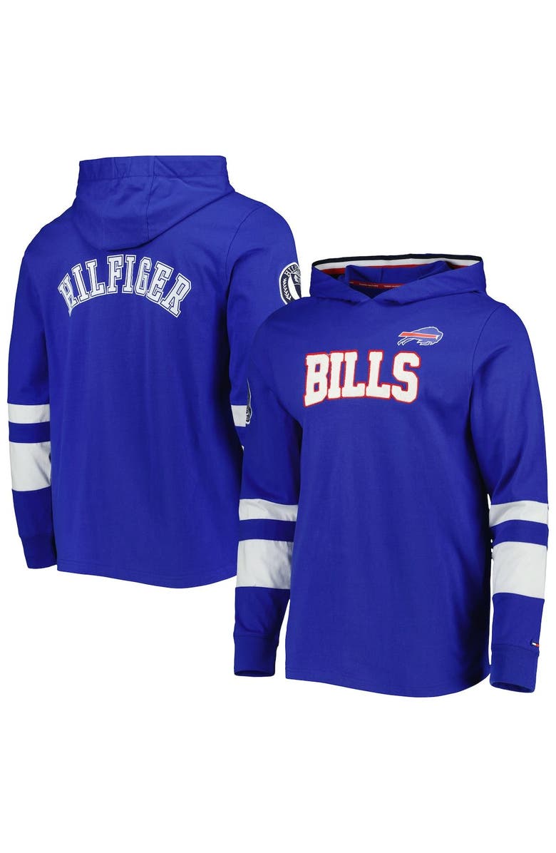 Tommy Hilfiger Men's Tommy Hilfiger Royal/White Buffalo Bills Alex Long Sleeve Hoodie T-Shirt, Main, color, Royal