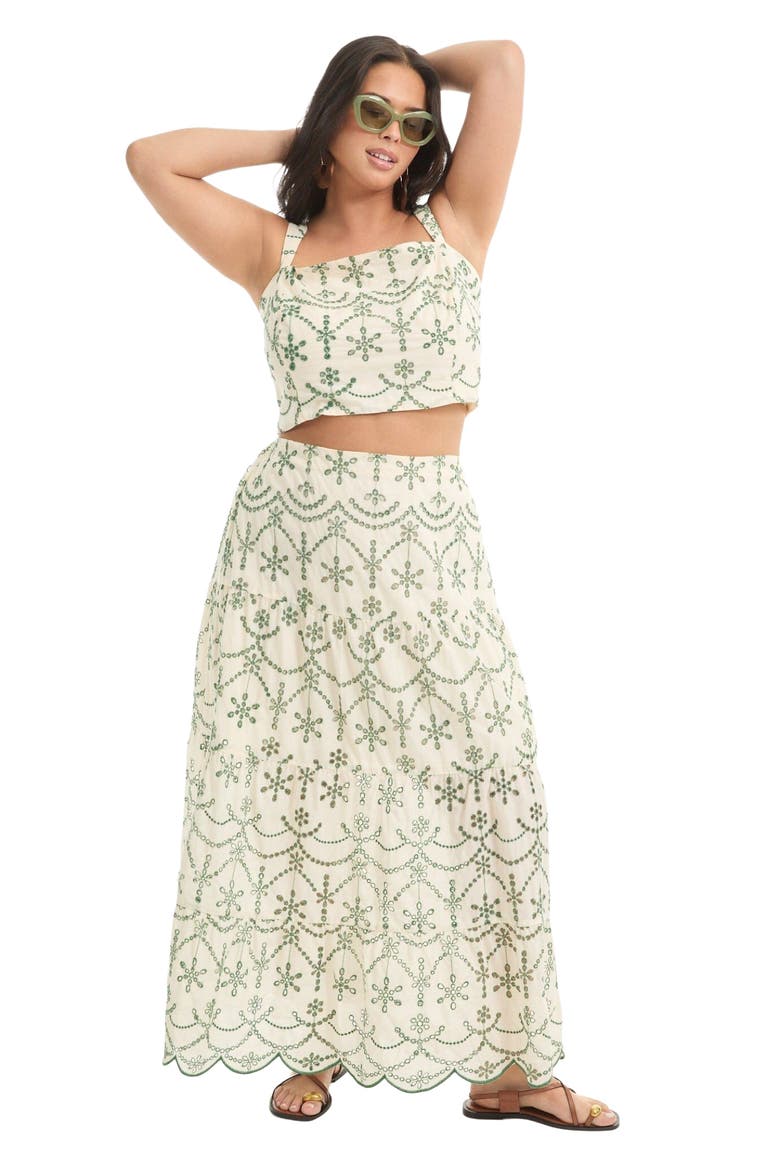 Cropped Eyelet Top, Main, color, EMBROIDERY