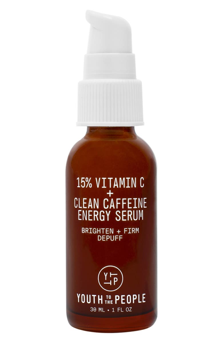 Youth to the People 15% Vitamin C + Clean Caffeine Energy Serum, Main, color, 