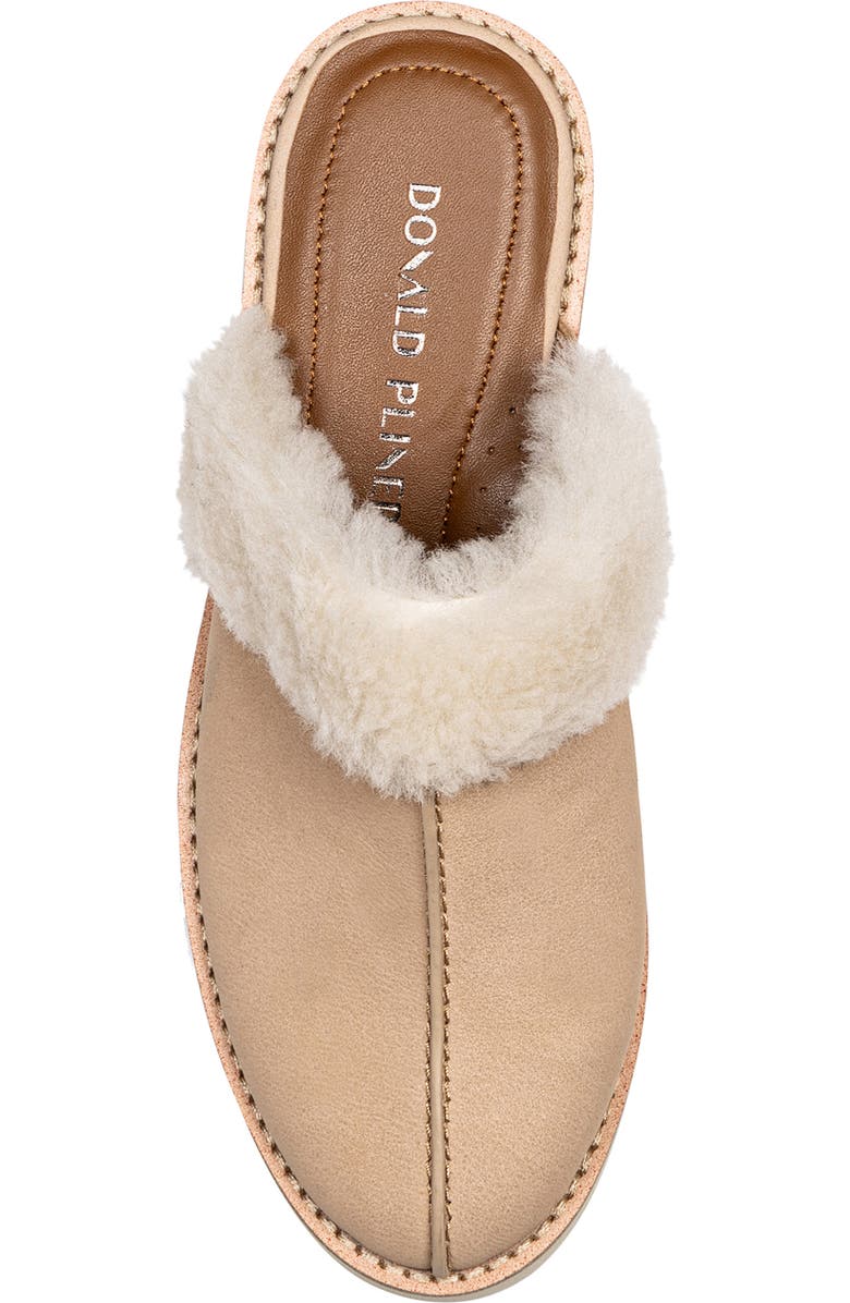 Donald Pliner Genuine Shearling Trim Wedge Mule, Alternate, color,