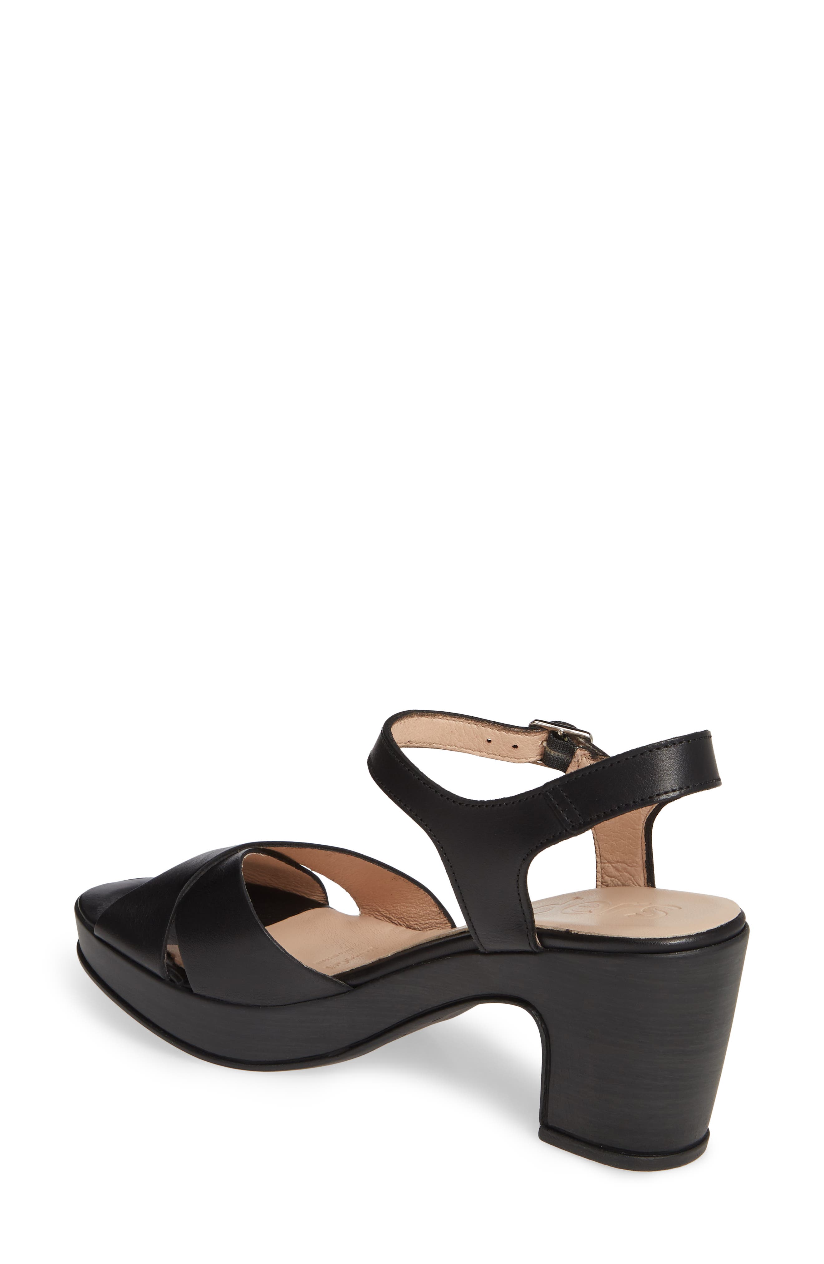 Wonders Platform Sandal, Alternate, color, 