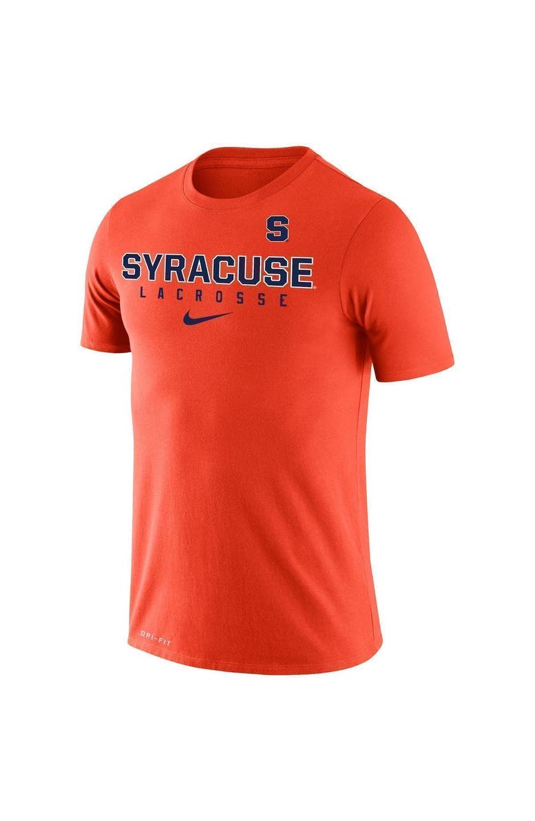 Nike Men's Nike Orange Syracuse Orange Lacrosse Legend 2.0 Slim Fit Performance T-Shirt, Alternate, color, 