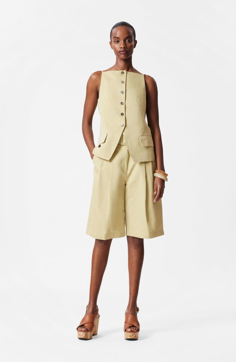 & Other Stories Cotton & Linen Blend Vest, Alternate, color, 