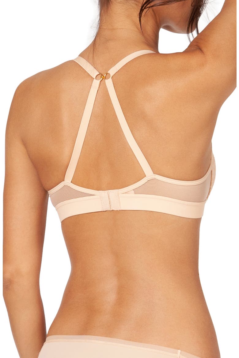 The Lace No-Wire Push-Up Bra, Alternate, color, TOASTED ALMOND