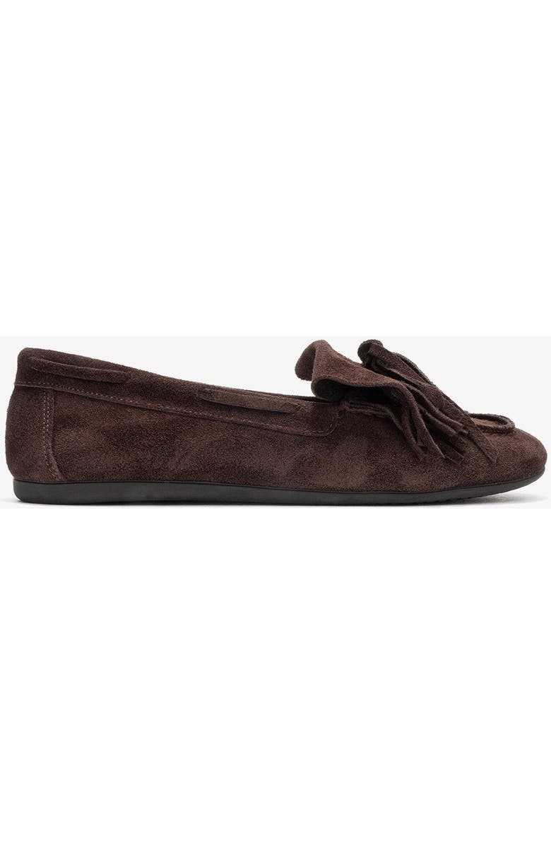 Forever & Always Shoes Axeli Leather Tassel Loafer, Alternate, color, Brown Suede Leather