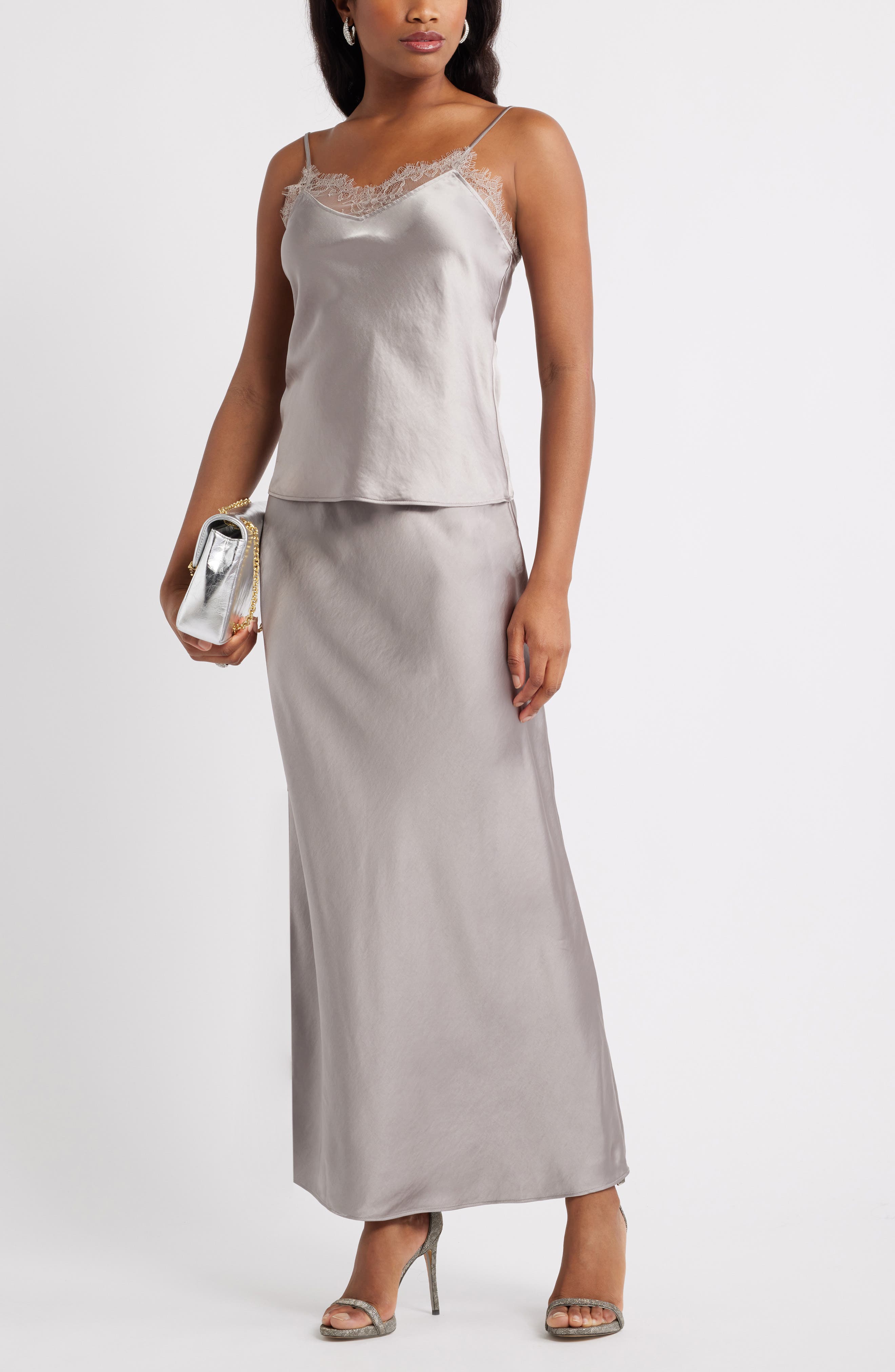 Satin Maxi Skirt - image 2