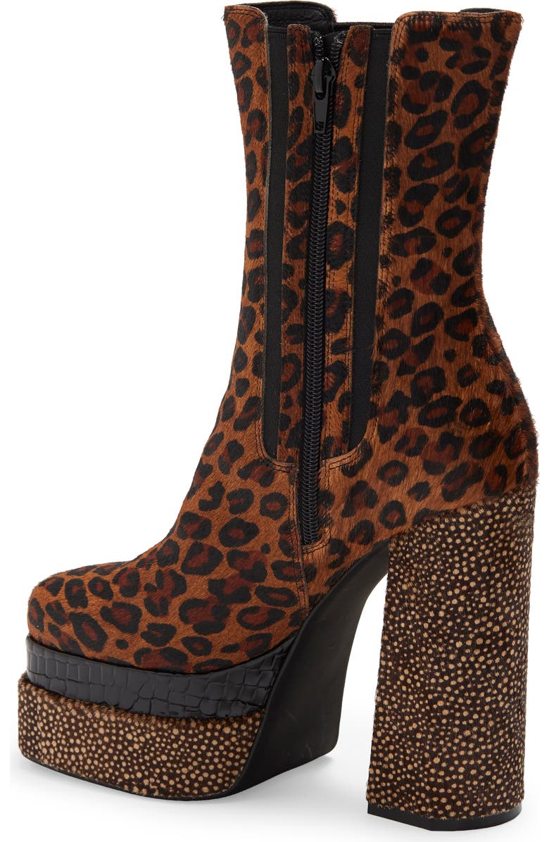 Jeffrey Campbell Dance Genuine Calf Hair Platform Chelsea Boot, Alternate, color,