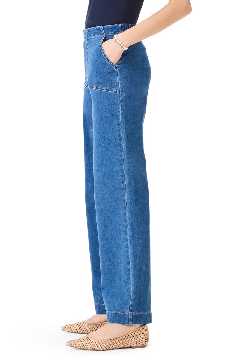 NIC+ZOE All Day Wide Leg Jeans, Alternate, color, Atlantic