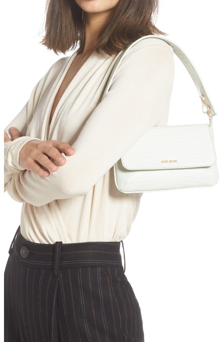 Cult Gaia Damara Leather Shoulder Bag, Alternate, color,