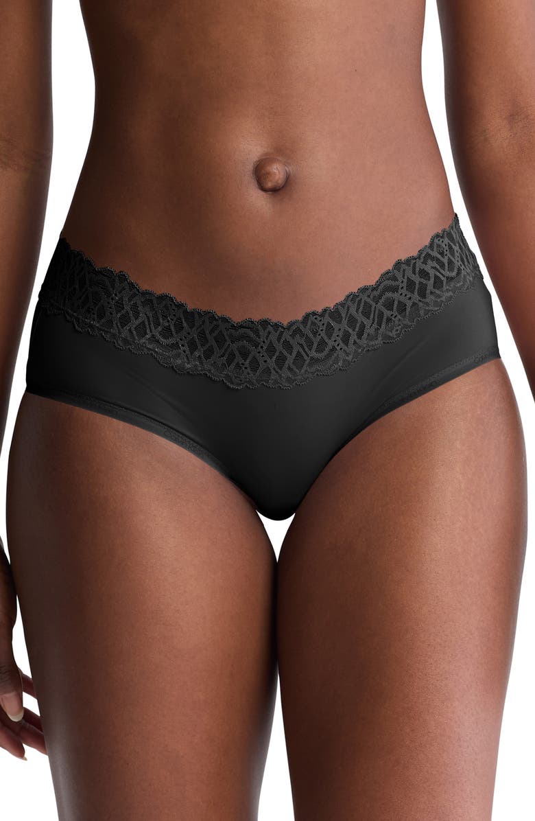 Calvin Klein Lace Trim Hipster Panties, Main, color,