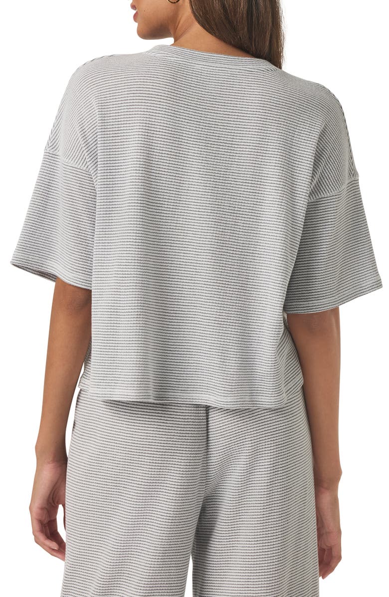 Splendid Stripe Cotton Blend Tee, Alternate, color, 