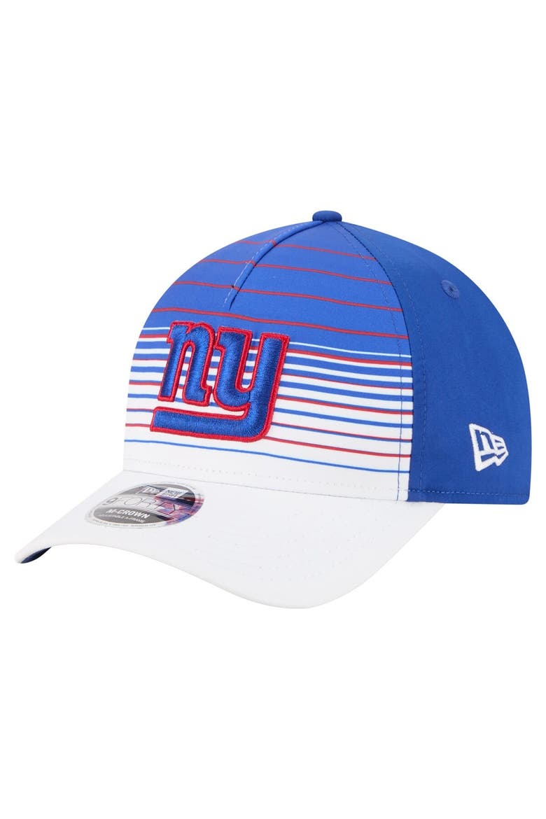Men's New Era  White/Royal New York Giants Adventure Gradient 9FORTY M-Crown A-Frame Adjustable Hat, Main, color, White