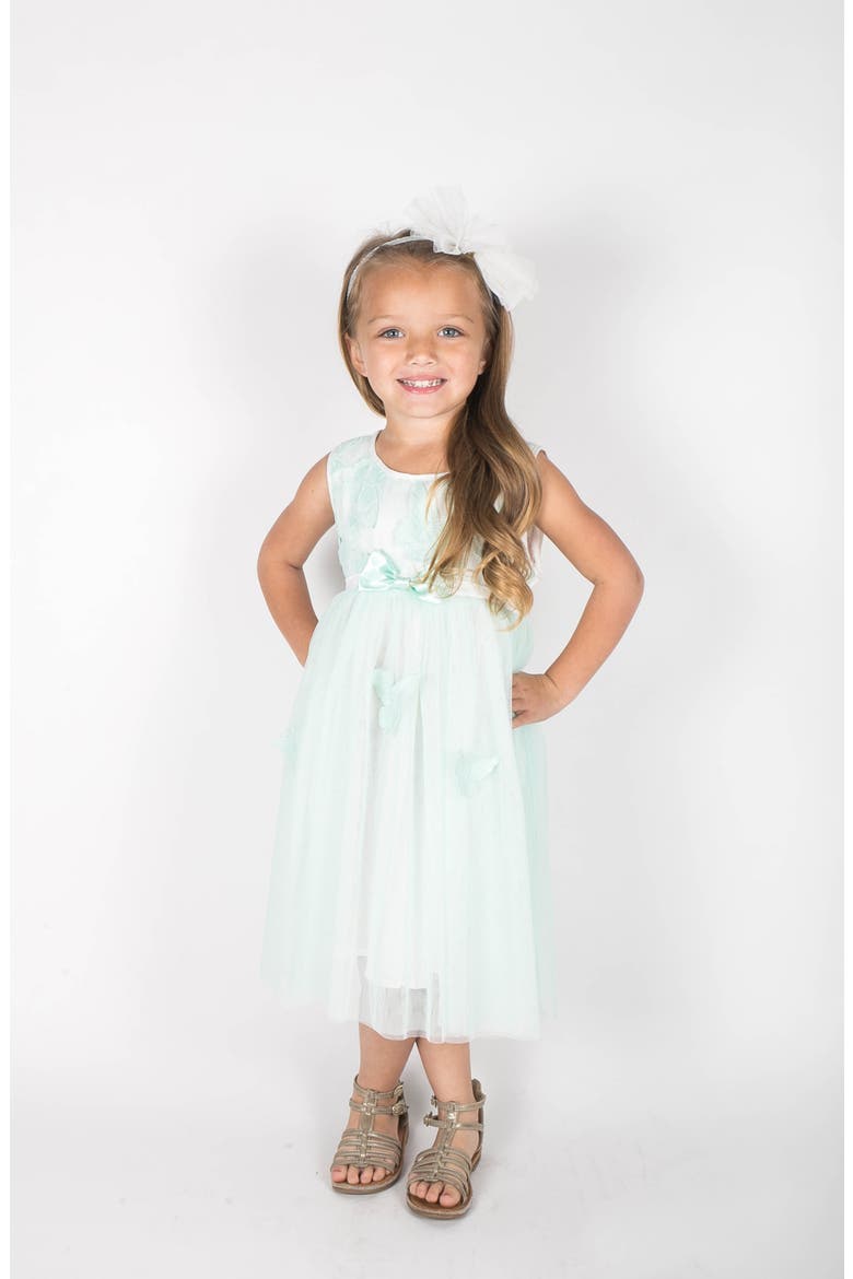 Sleeveless Tulle Dress, Alternate, color, MINT