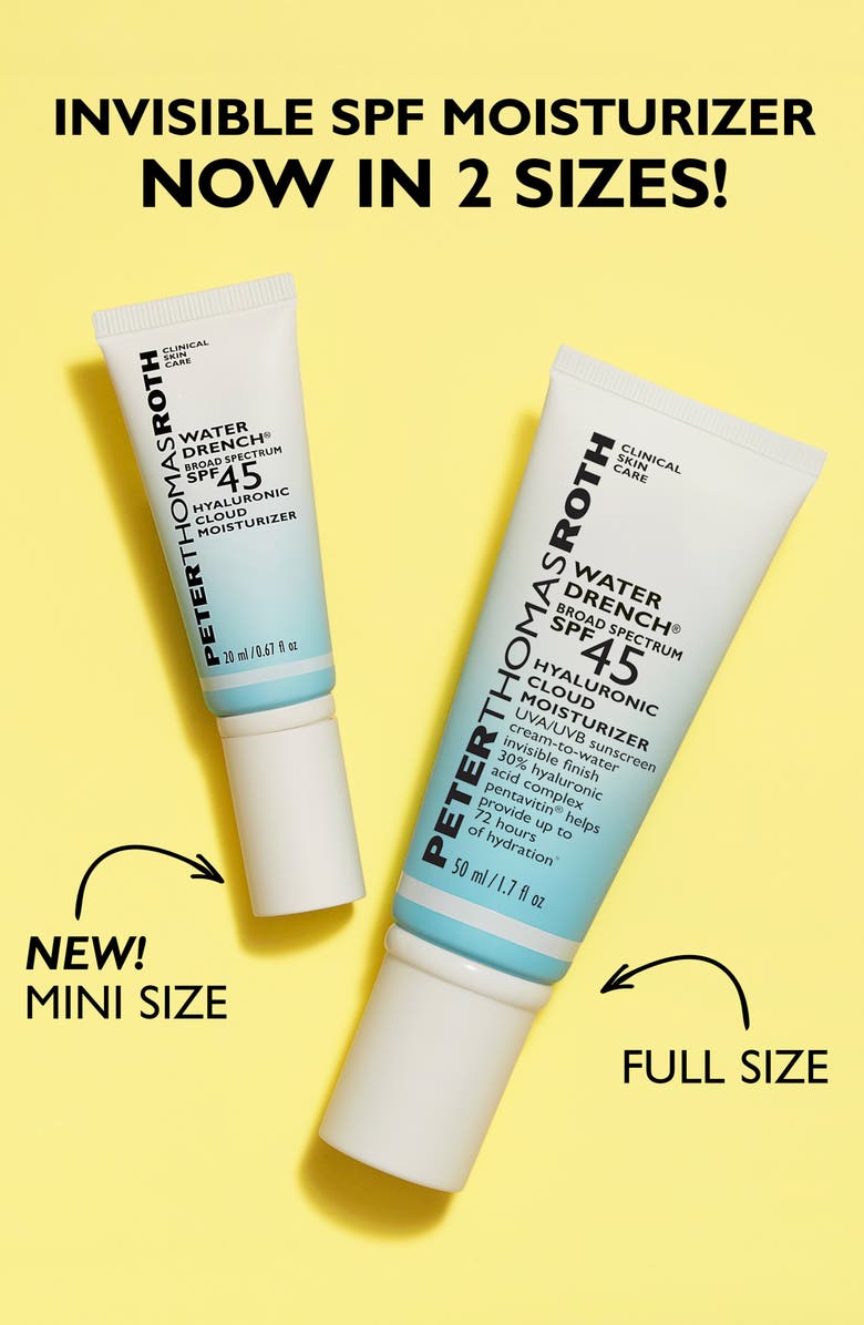 Peter Thomas Roth Water Drench<sup>®</sup> Broad Spectrum SPF 45 Hyaluronic Cloud Moisturizer, Alternate, color, Blue